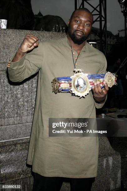 Boxer Danny Williams attends the Electronic Arts 'Be The One' event at Trafalgar Square, in central London, as part of the London Games Festival.