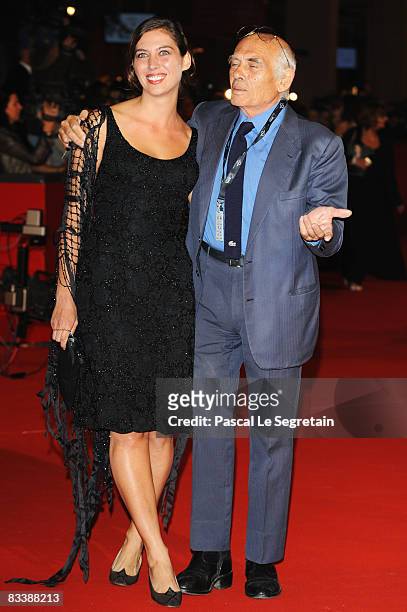 Director Pasquale Squitieri and daughter Claudine Squitieri attend the Marc'Aurelio Acting Award Red Carpet during the 3rd Rome International Film...