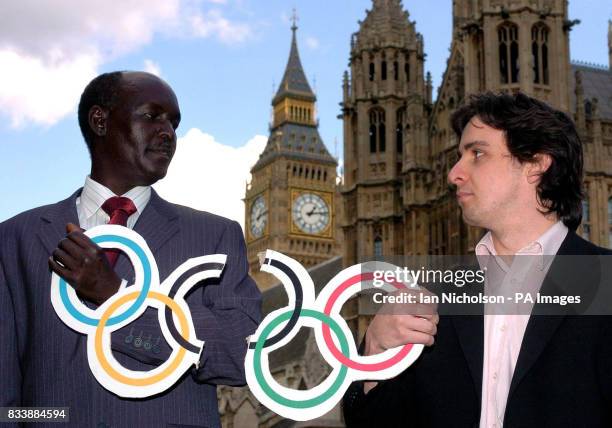 Abdul Jabbar Adam, President of the Darfur Union in the UK and Jonathan Bowen, Chair of the Aegis students organisation, join a protest on College...