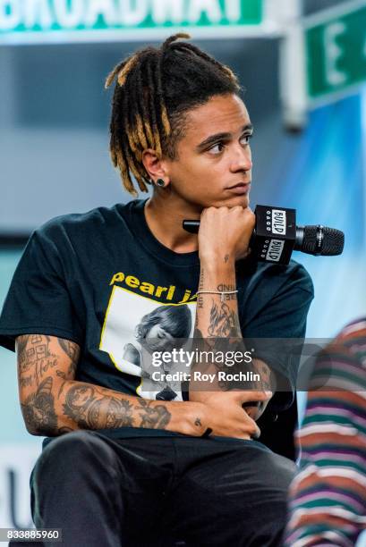 Dani Washington of Neck Deep discusses "The Peace and The Panic" with the Build Series at Build Studio on August 17, 2017 in New York City.