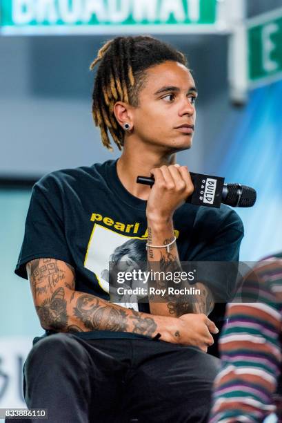 Dani Washington of Neck Deep discusses "The Peace and The Panic" with the Build Series at Build Studio on August 17, 2017 in New York City.