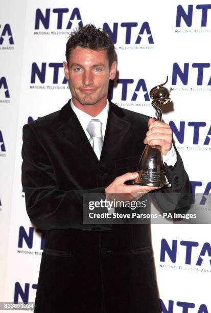 Dean Gaffney backstage during the National Television Awards 2007, Royal Albert Hall, London.