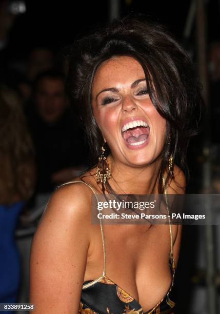 Jennifer Metcalfe arriving for the 2007 National Television Awards at the Royal Albert Hall, west London.