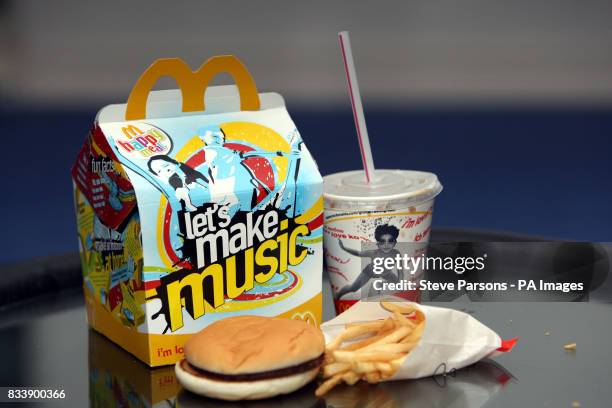 Generic shots of a Happy Meal from a McDonalds restaurant. PRESS ASSOCIATION Photo. Picture date: Monday November5, 2007. See PA Story. Photo credit...