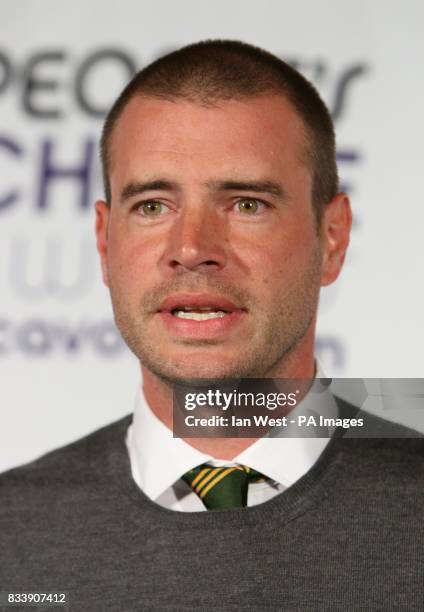 Scott Foley attends a press conference to announce the nominations of the 34th People's Choice Awards at the Area Nightclub in Los Angeles.