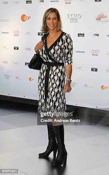 Carin C. Tietze arrives at the Echo Klassik award on October 19, 2008 in Munich, Germany.