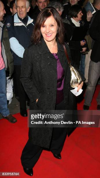 Arlene Phillips arrives for the press night of Desperately Seeking Susan at The Novello Theatre, The Aldwych in London.