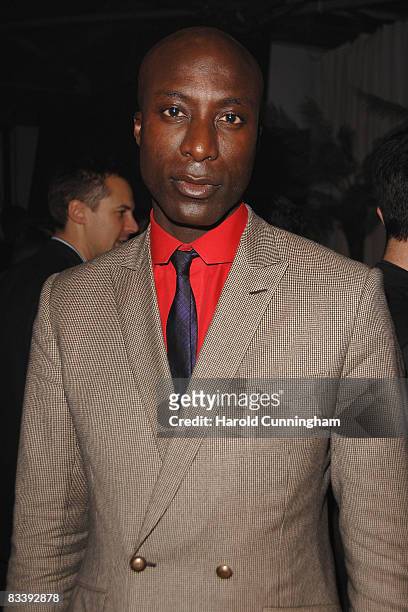 Fashion designer Ozwald Boateng attends the Grey Goose Character & Cocktails party at Chateau Grey Goose on October 22, 2008 in London, England.