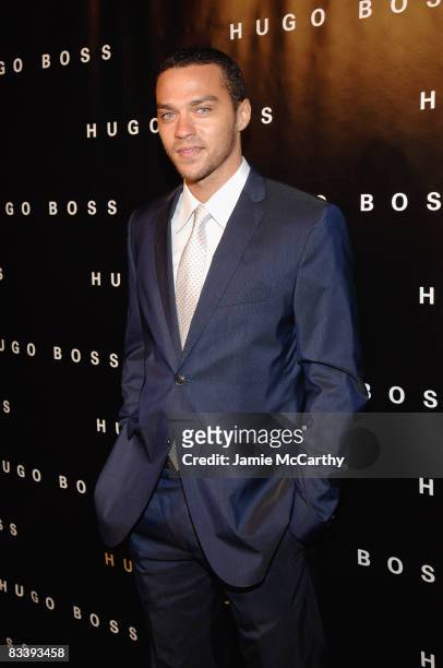 Actor Jesse Williams attends the opening of the HUGO BOSS concept store in the Meatpacking District at the HUGO BOSS Store on October 22, 2008 in New...