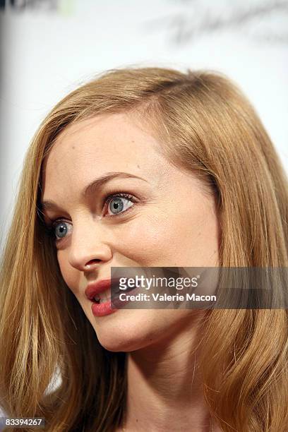Actress Heather Graham arrives at the party to launch "Rare" by Nicole Maloney at the Grove on October 22, 2008 in Los Angeles, California.