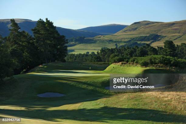 The 409 yards par 4, ninth hole on the King's Course at The Gleneagles Hotel on August 9, 2017 in Auchterarder, Scotland.