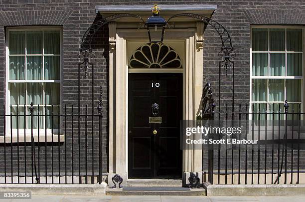 number 10 downing street.  - prime minister stock pictures, royalty-free photos & images