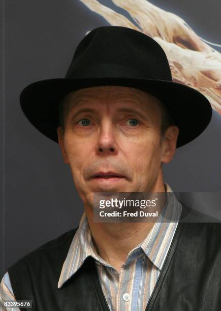 Gunther Von Hagens at the Body Worlds & The Mirror of Time exhibition at the O2 on October 24, 2008 in London, England.
