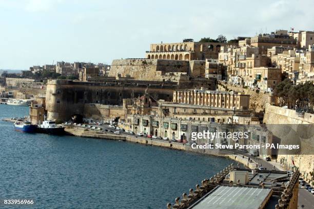 Generic shot of Valletta which is the capital of Malta.