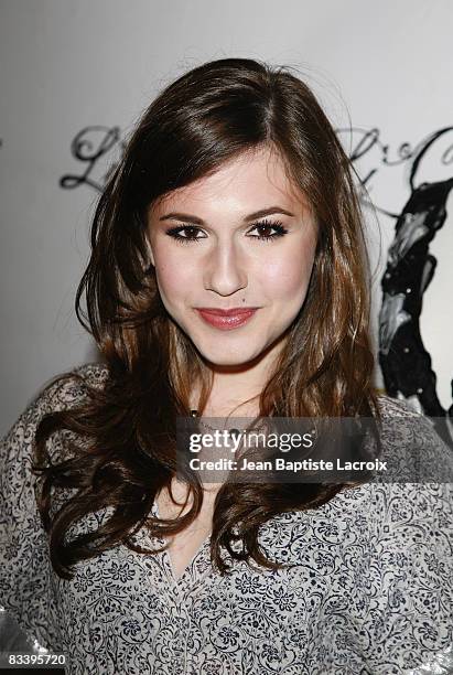 Erin Sanders attends the Los Angeles Fashion Week Grand Finale Show on October 17, 2008 in Los Angeles, California.