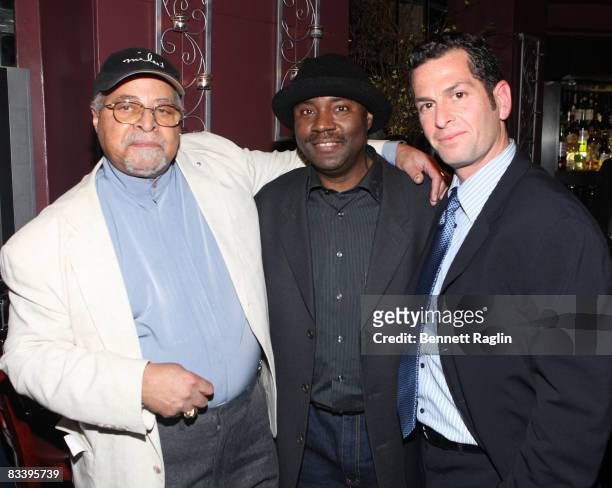 Recording artist Jimmy Cobb,Lenny White and Adam Block, SVP General Manager Legacy Records attend the Miles Davis Kind of Blue 50th Anniversary...