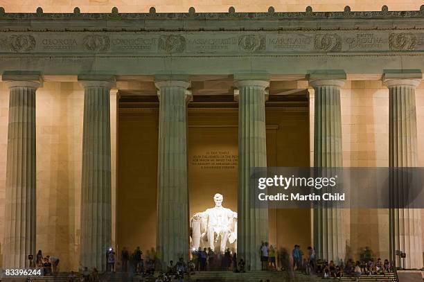 lincoln memorial - lincoln memorial stockfoto's en -beelden