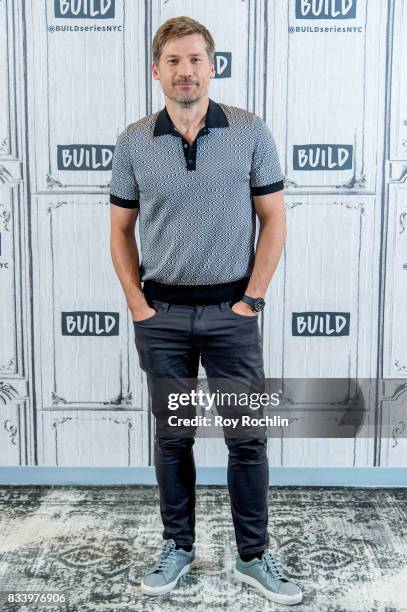 Nikolaj Coster-Waldau discusses "Shot Caller" with the Build Series at Build Studio on August 17, 2017 in New York City.