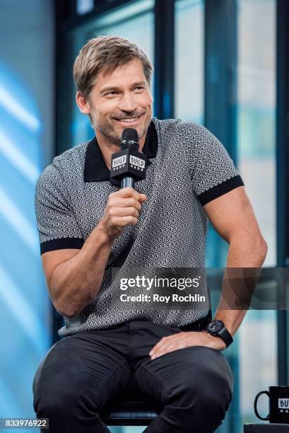 Nikolaj Coster-Waldau discusses "Shot Caller" with the Build Series at Build Studio on August 17, 2017 in New York City.