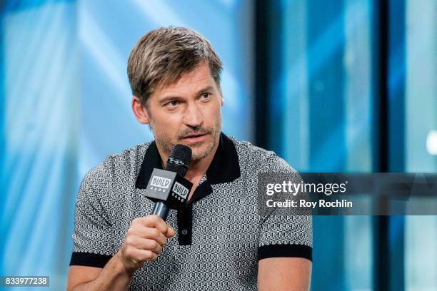 Nikolaj Coster-Waldau discusses "Shot Caller" with the Build Series at Build Studio on August 17, 2017 in New York City.