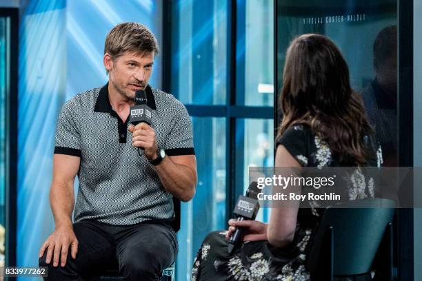 Nikolaj Coster-Waldau discusses "Shot Caller" with the Build Series at Build Studio on August 17, 2017 in New York City.