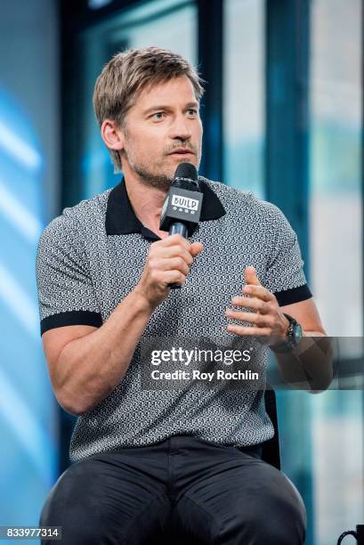 Nikolaj Coster-Waldau discusses "Shot Caller" with the Build Series at Build Studio on August 17, 2017 in New York City.