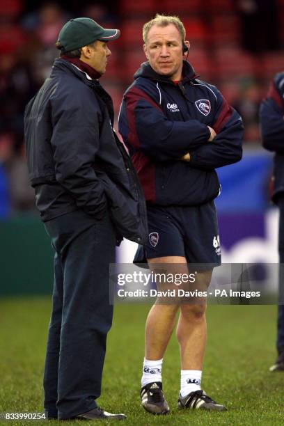 Marcelo Loffreda, Leicester Tigers Head Coach and Neil Back , Technical Director