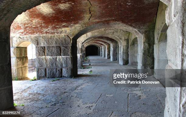 fort popham, maine - popham beach stock pictures, royalty-free photos & images
