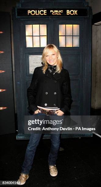 Jo Whiley arrives for the Gala Screening of the Doctor Who Christmas espisode at The Science Museum in west London.