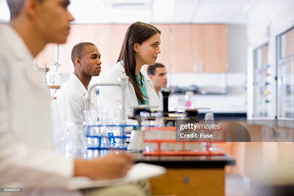 Random Lab Class College Chemistry Class In Lab High-Res Stock Photo - Getty Images