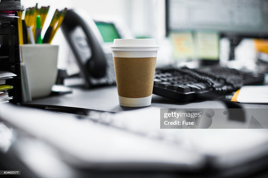 Coffee Cup on a Desk