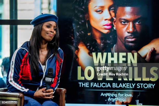 Tasha Smith discusses "When Love Kills" with the Build Series at Build Studio on August 17, 2017 in New York City.