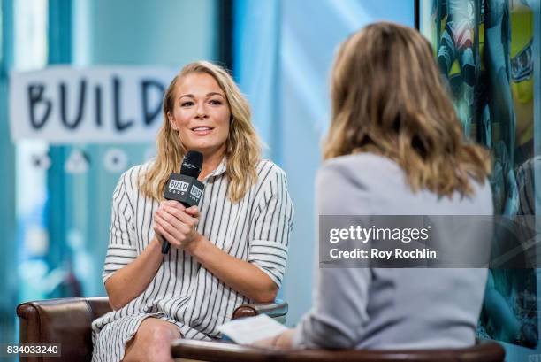 LeAnn Rimes discusses "Logan Lucky" with the Build Series at Build Studio on August 17, 2017 in New York City.