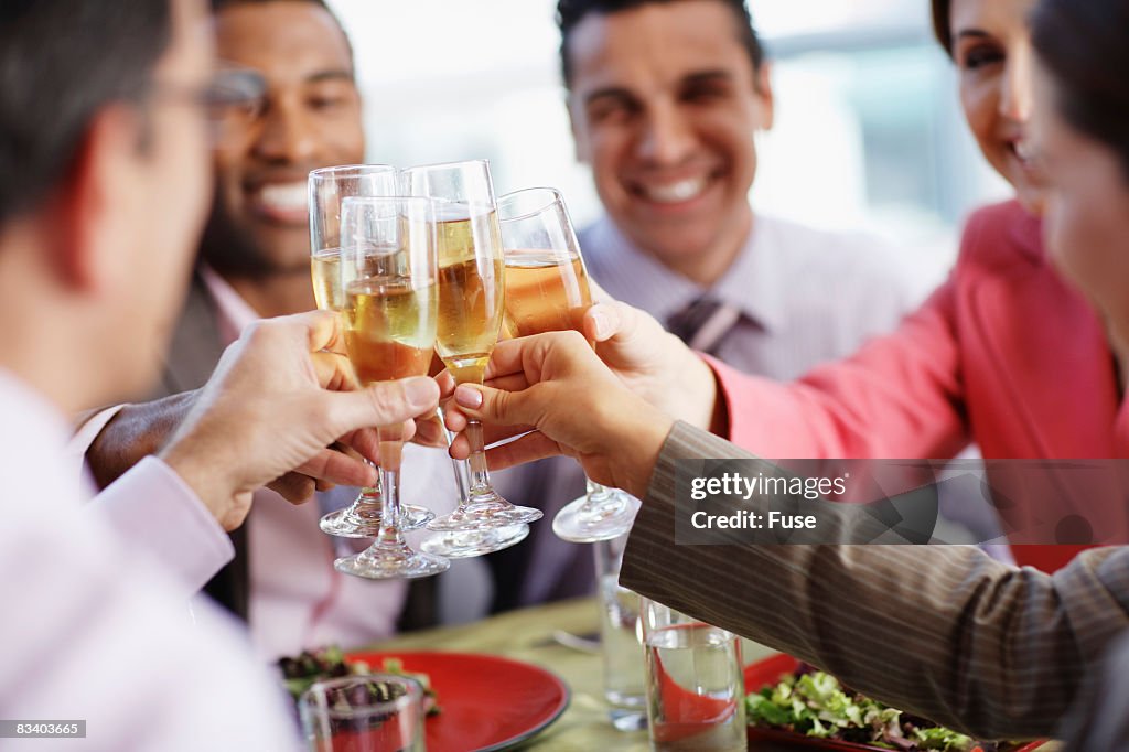 Businesspeople Making a Toast