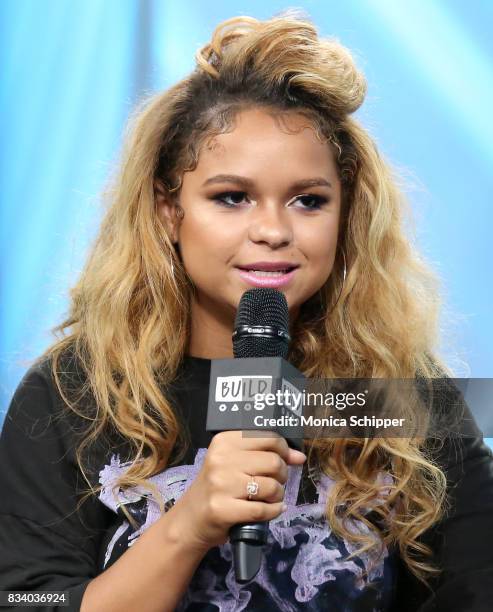 Singer Rachel Crow discusses her new dance-floor ready single, "Dime" and her role in the upcoming Transformers spin-off at Build Studio on August...