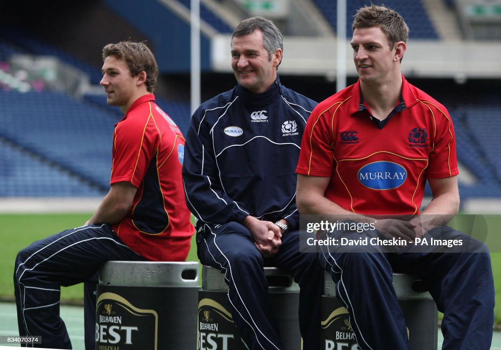 Rugby Union - Scotland Photo Call - Murrayfield Stadium Back Piches