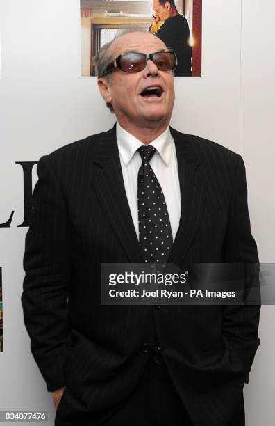 Jack Nicholson arrives for the UK Premiere of The Bucket List at the Vue West End , London