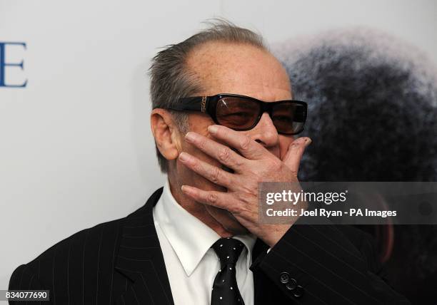 Jack Nicholson arrives for the UK Premiere of The Bucket List at the Vue West End , London