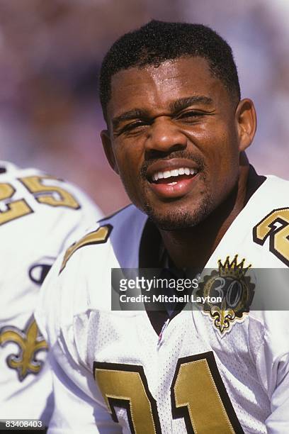 Eric Allen#21 New Orleans Saints during a NFL football game against the Baltimore Ravens on Septmeber 29, 1996 at Memorial Stadium in Baltimore,...