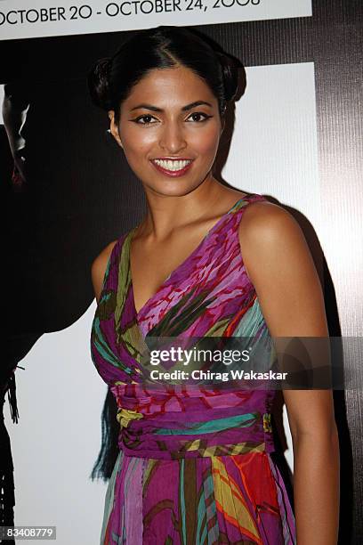 Indian Model and current Miss India Parvathy Omanakuttan arrives for of the Lakme Fashion Week 2008 at NCPA on October 23, 2008 in Bombay, India