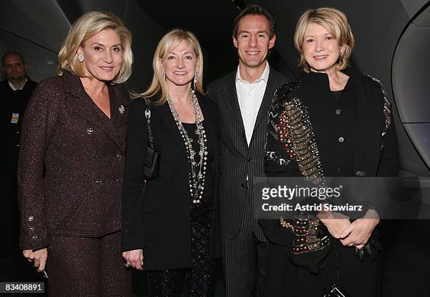 Guest, Division President Fashion CHANEL Barbara Cirkva, President of CHANEL John Galantic and Martha Stewart attend the CHANEL Mobile Art and...