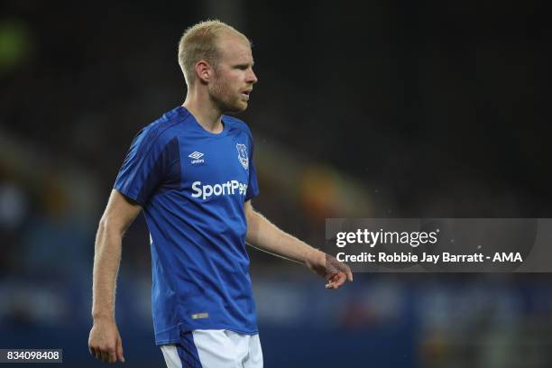Davy Klaassen of Everton during the UEFA Europa League Qualifying Play-Offs round first leg match between Everton FC and Hajduk Split at Goodison...
