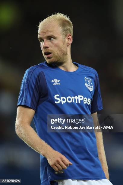 Davy Klaassen of Everton during the UEFA Europa League Qualifying Play-Offs round first leg match between Everton FC and Hajduk Split at Goodison...