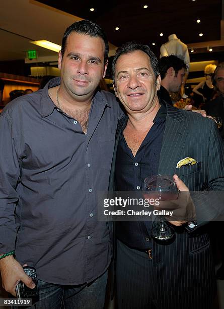 Producer Randall Emmett and Alec Gores attend the opening of Arcade boutique, featuring an appearance by designer Alexis Mabille, on October 23, 2008...