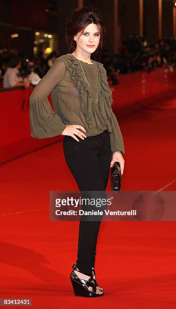 Valentina Cervi attends the L'Uomo Che Ama Premiere during the 3rd Rome International Film Festival held at the Auditorium Parco della Musica on...