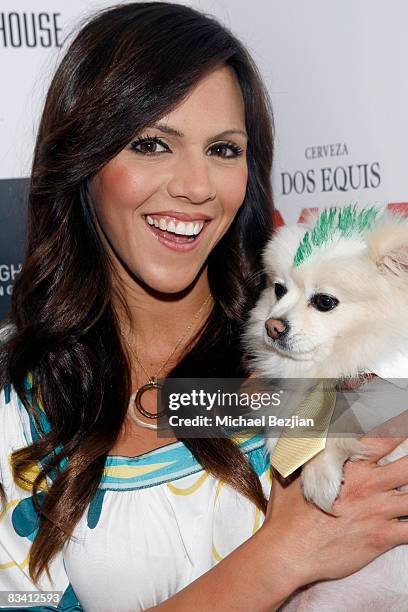 Actress Laura Nativo poses at Hollywood Life Magazine Celebrates "Hollywood Green" at The Planet Green Lounge on October 23, 2008 in West Hollywood,...