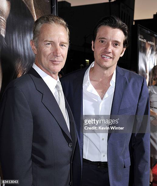 Actors Geoff Pierson and Jason Butler Harner arrive at the Los Angeles premiere of Universal's "The Changeling" at the Samuel Goldwyn Theater on...