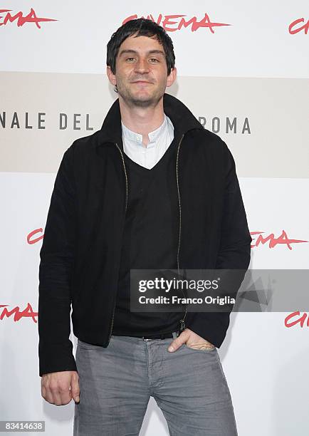 Actor Christoph Bach attends the Long Shadows Photocall during the 3rd Rome International Film Festival held at the Auditorium Parco della Musica on...