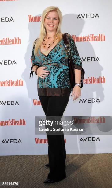 Personality Allison Sweeney attends The Women's Health Magazine Green For Good Soiree at The Sunset Tower Hotel on October 23, 2008 in Los Angeles,...