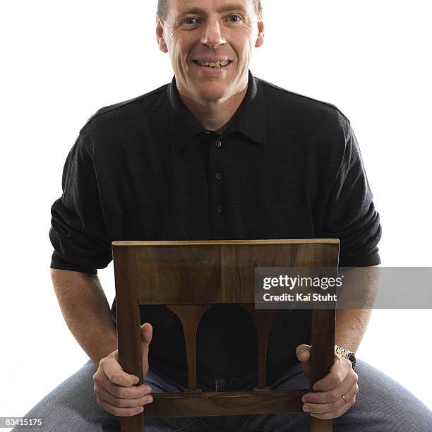 Alpine skier Hartmut Weirather poses for a portrait shoot in Gletsher Solden November 6, 2003.